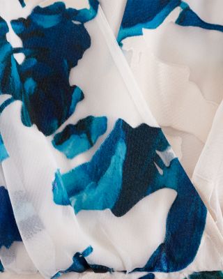 Liana Blue Burnout Maxi Dress