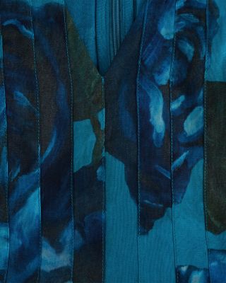 Skylar Teal Floral Maxi Dress