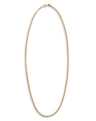 By Pariah 14k Yellow Gold Belcher Link Chain Necklace, 17.7-19.7