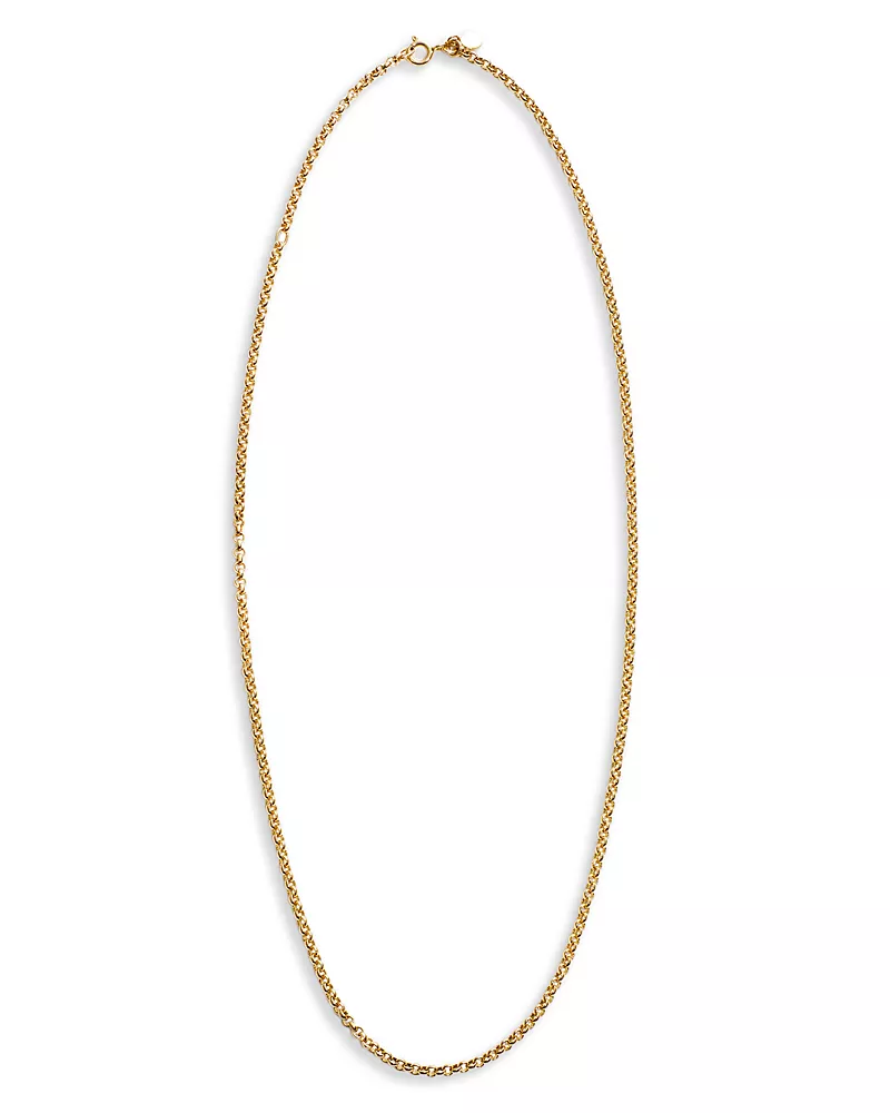 By Pariah 14K Yellow Gold Belcher Link Chain Necklace, 17.7-19.7