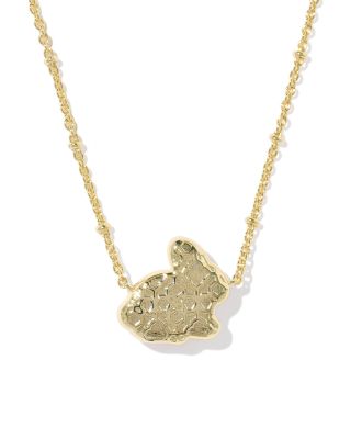 Bunny Pendant Necklace, 19"