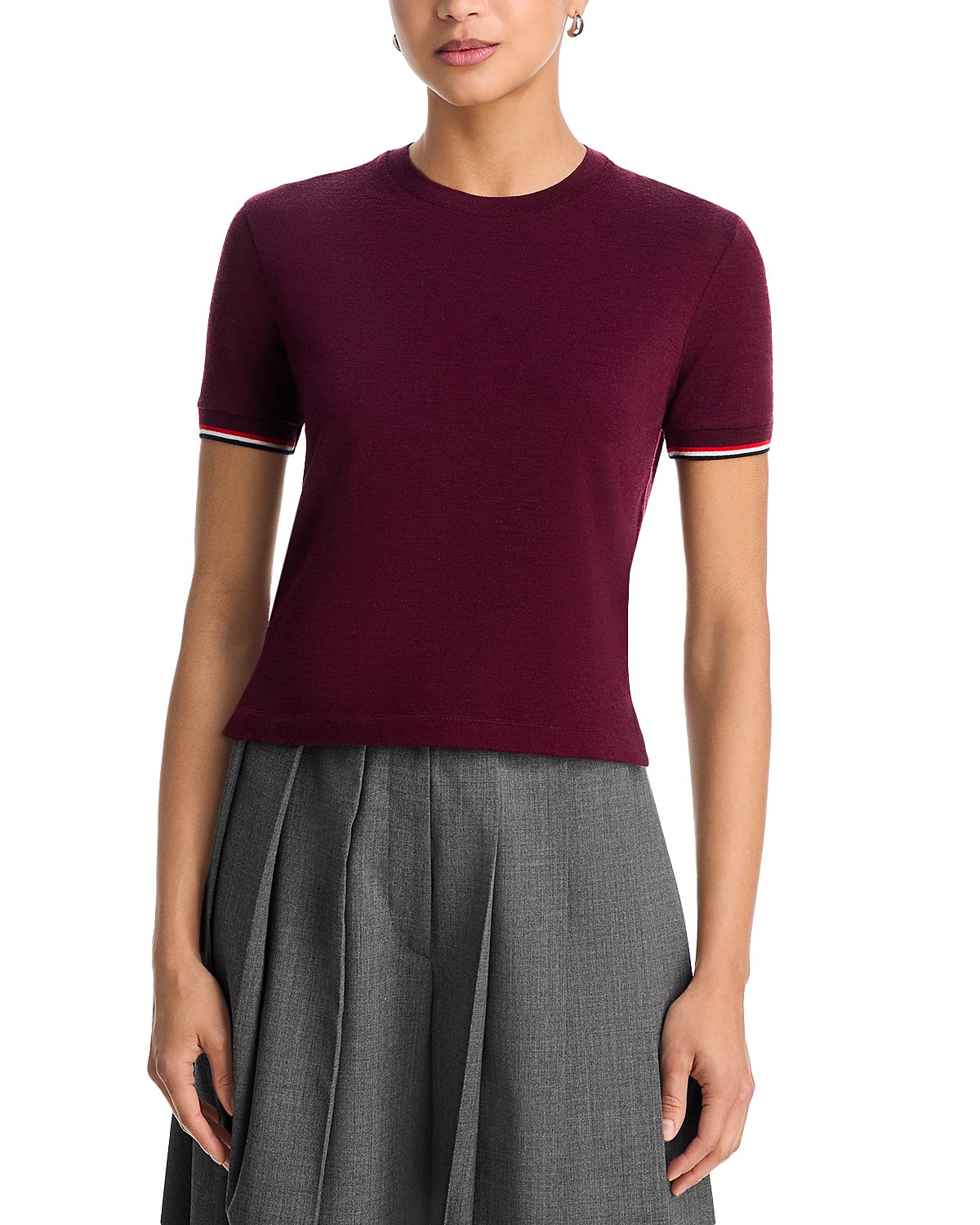 Thom Browne Rib Cuff Tee