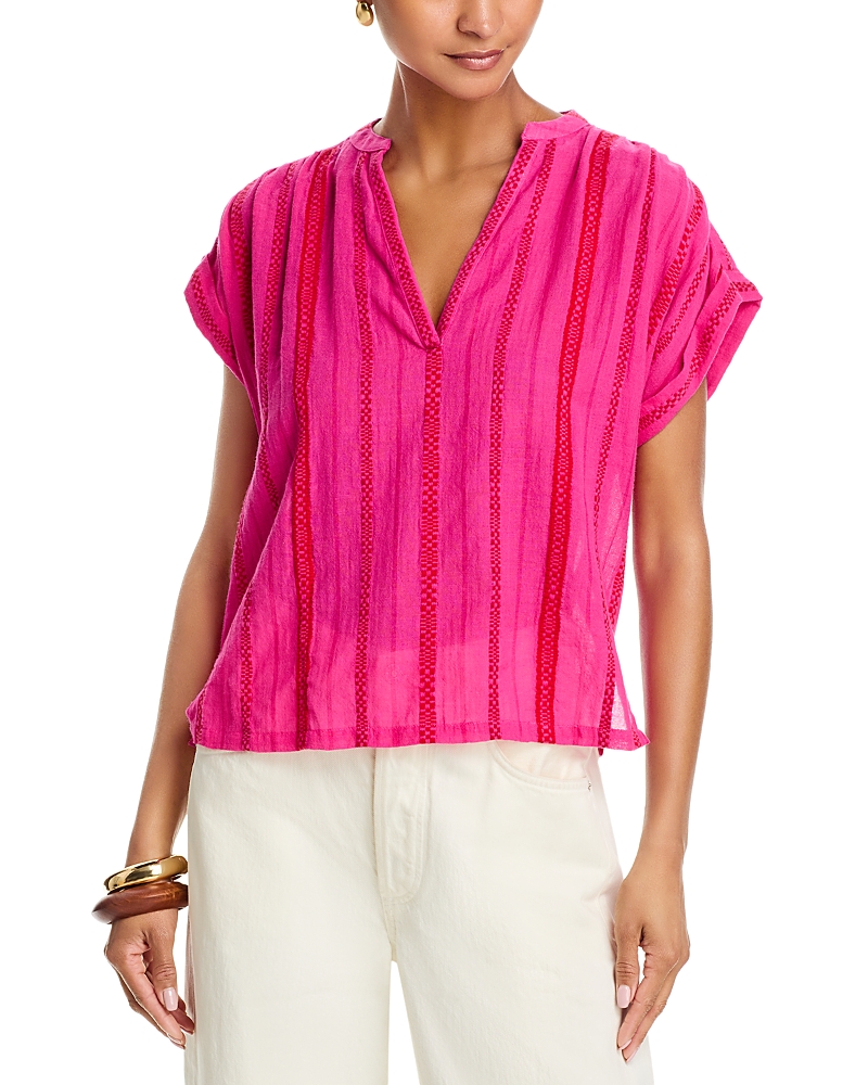 Velvet by Graham & Spencer Tallulah Stripe Cap Sleeve Top