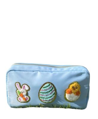 Girls' Nylon Pouch with Easter Patches, Medium