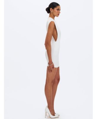 Raegan Jacquard Ruched Mini Dress