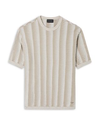 Regular Fit Two Tone Jagged Motif Sweater T-Shirt