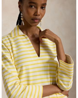 Striped Split Placket Mariner Tee