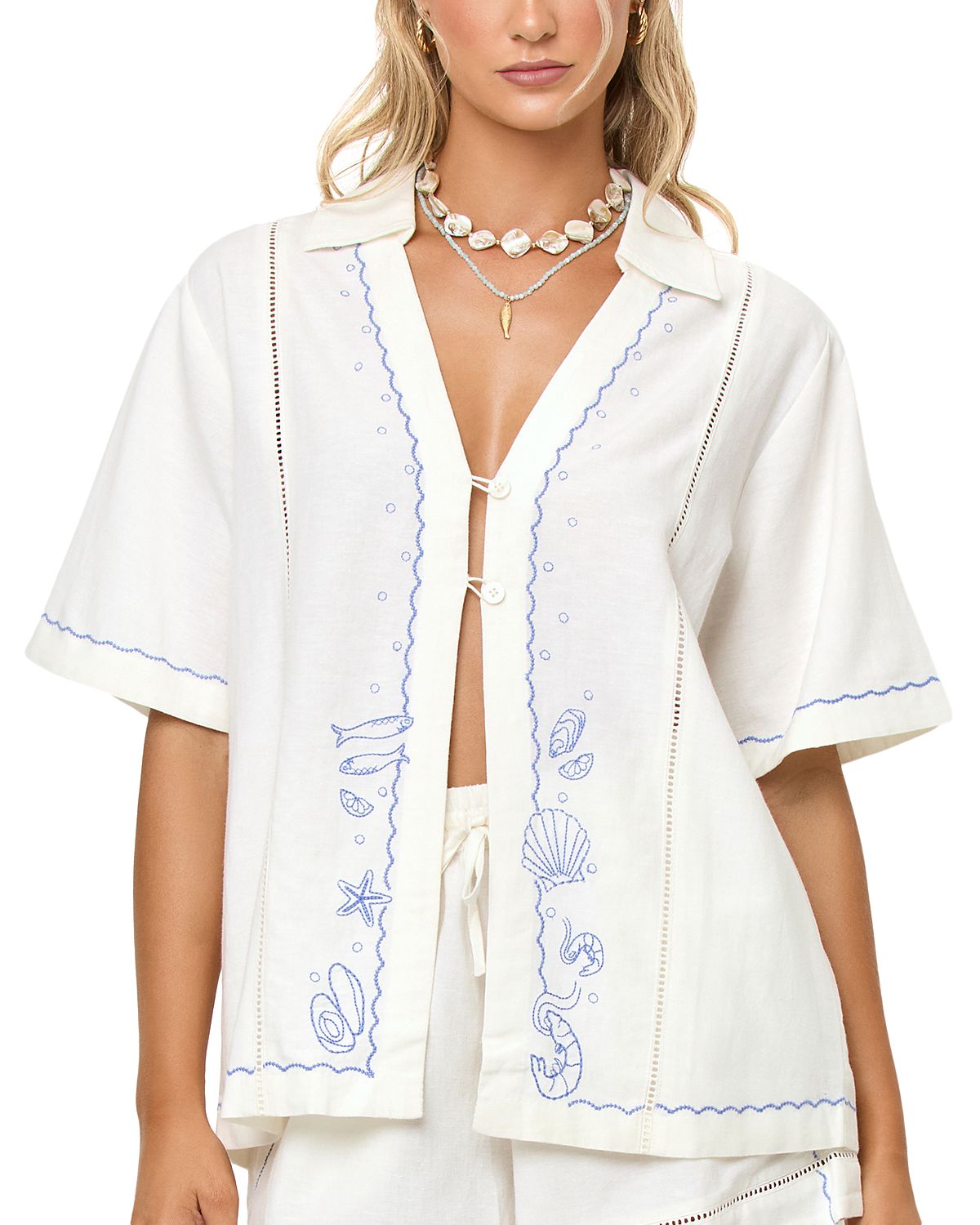 L*Space La Mer Shirt Cover Up