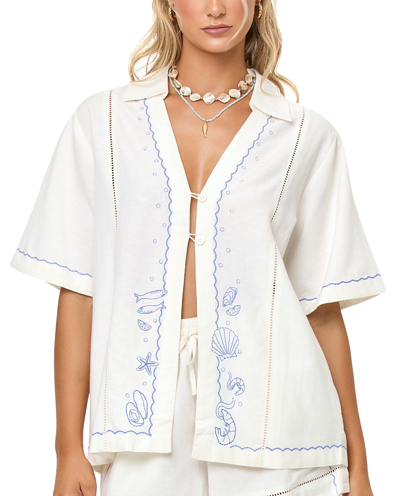 L*Space La Mer Shirt Cover Up