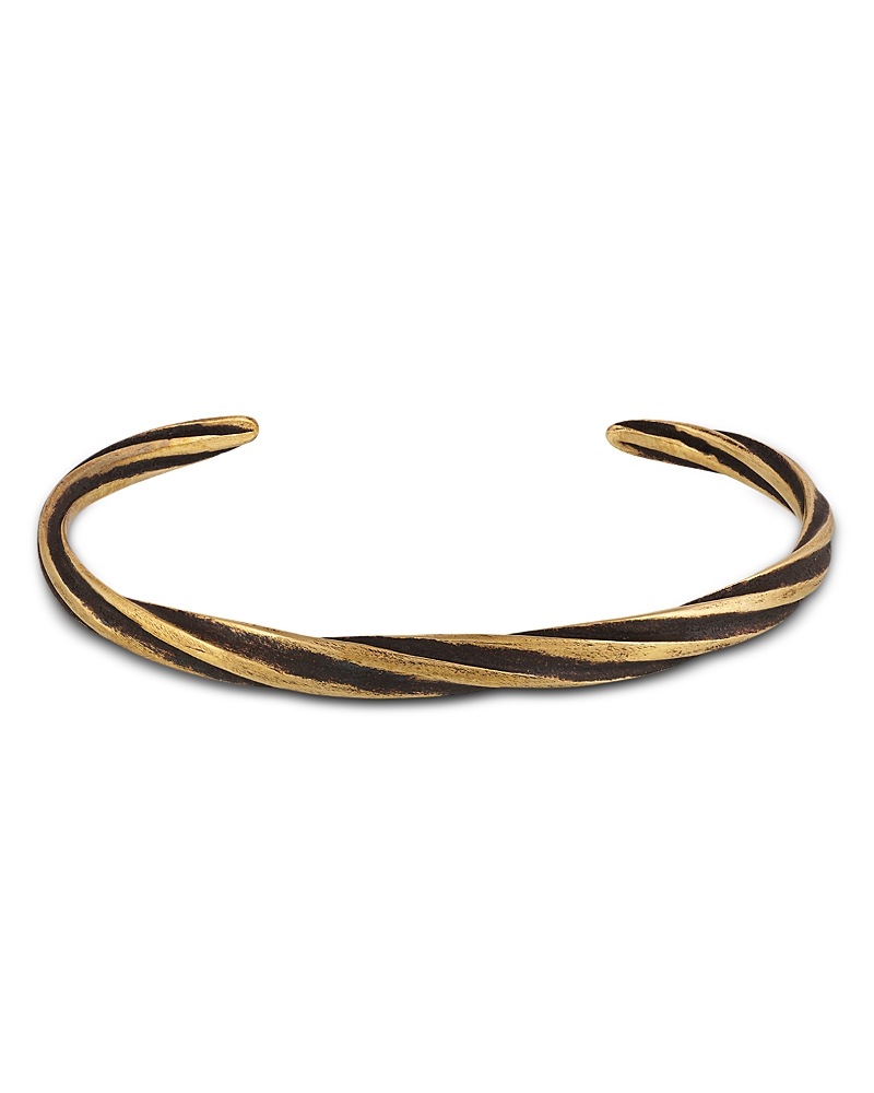 John Varvatos Men's Brass Twist Cuff Bracelet