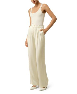  Double Faced Charmeuse Straight Leg Pant