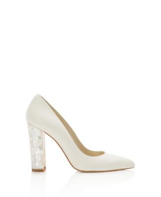  Women's Camille Pointed Toe Pearl Heel Pump