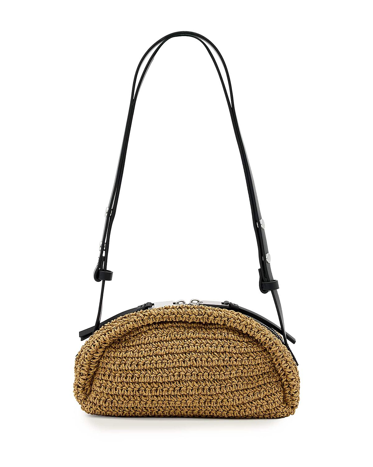 Allsaints Rosalie Small Raffia Crossbody Bag