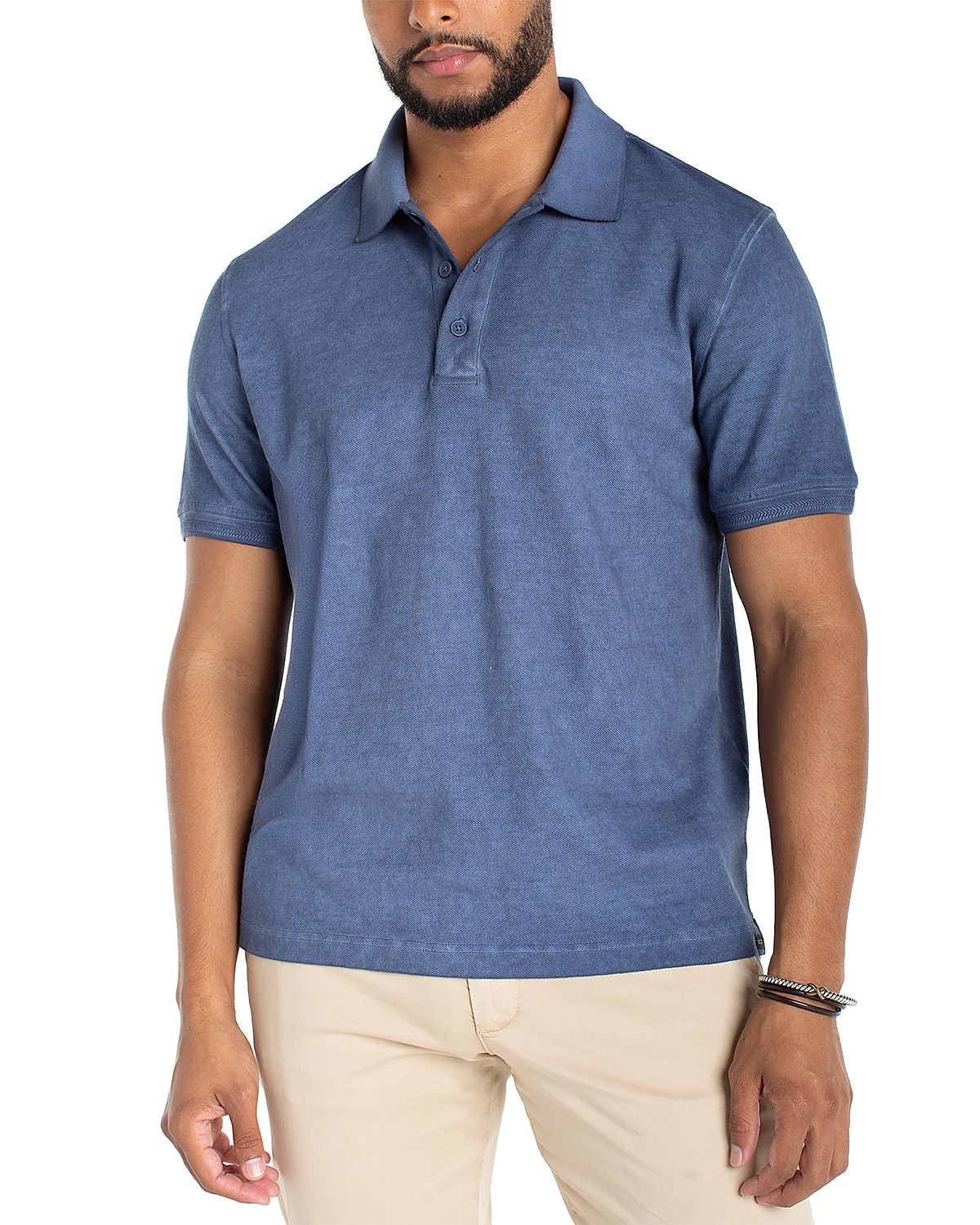 Liverpool Los Angeles Short Sleeve Novelty Rib Polo Shirt