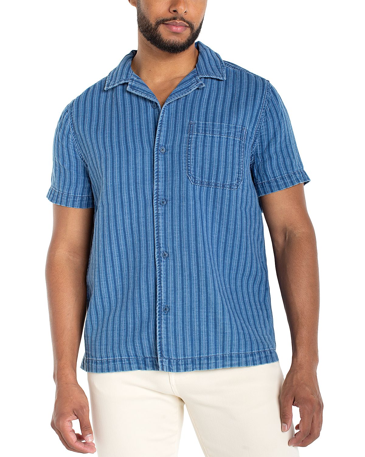Liverpool Los Angeles Short Sleeve Button Up Shirt