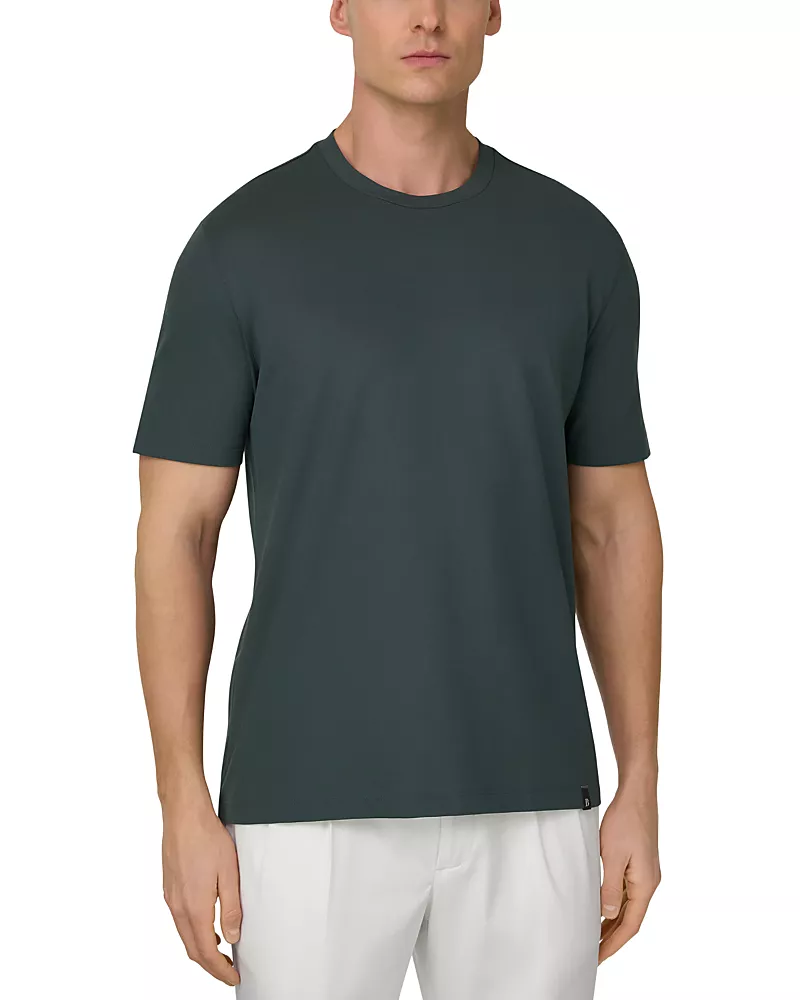 Boggi Milano Cafe Pique Crewneck T-Shirt