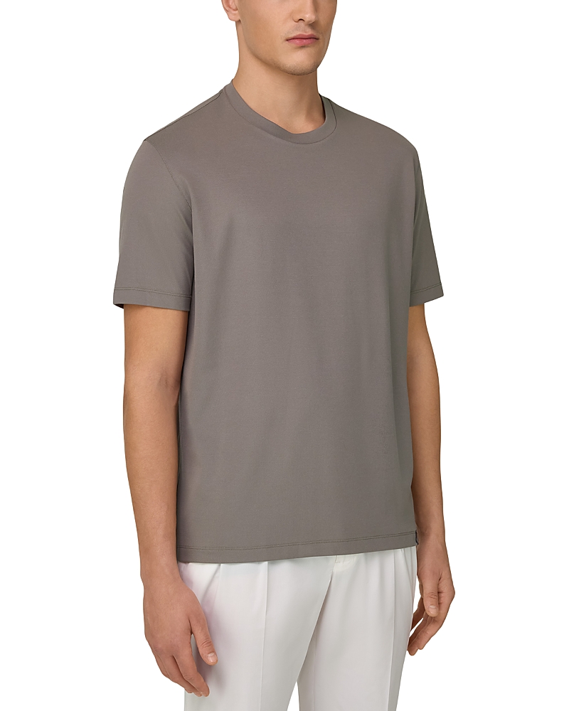 Boggi Milano Cafe Pique Crewneck T-Shirt
