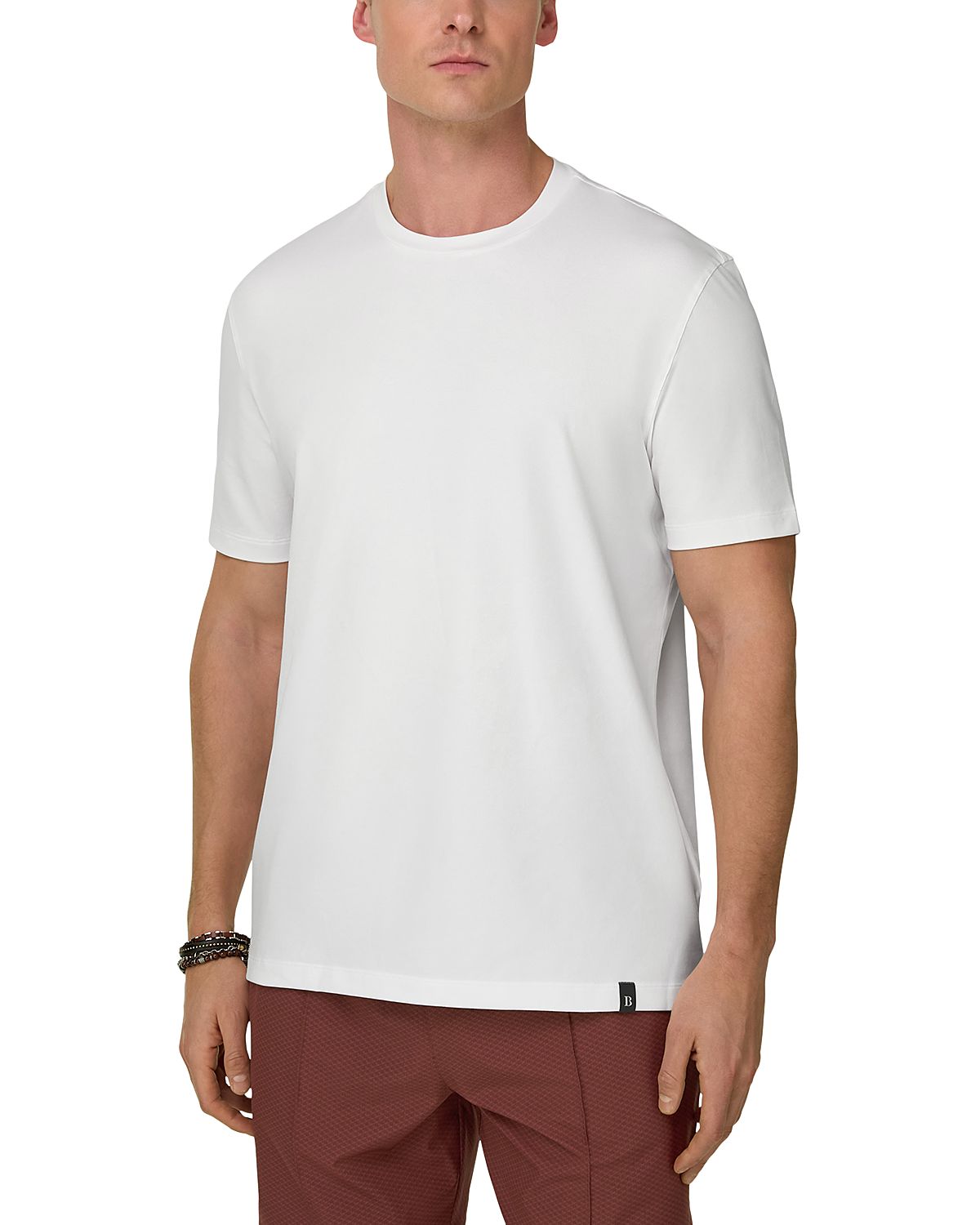 Boggi Milano Cafe Pique Crewneck T-Shirt