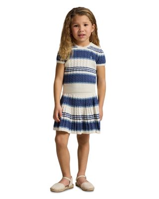 Girls' Striped Cable Sweater & Skirt Set - Little Kid