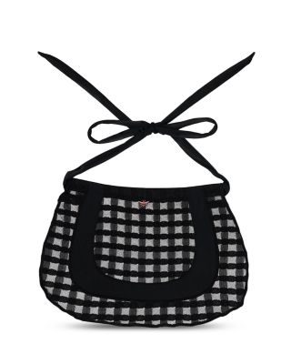 Bonbon Gingham Lace Half Apron