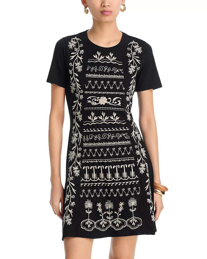Johnny Was Azova Seamed Knit Dress