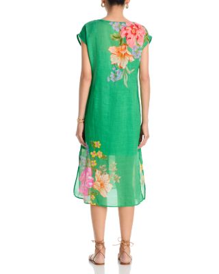 Side Slit Printed Shift Dress