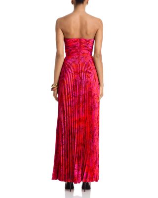 Strapless Pleated Gown - Exclusive