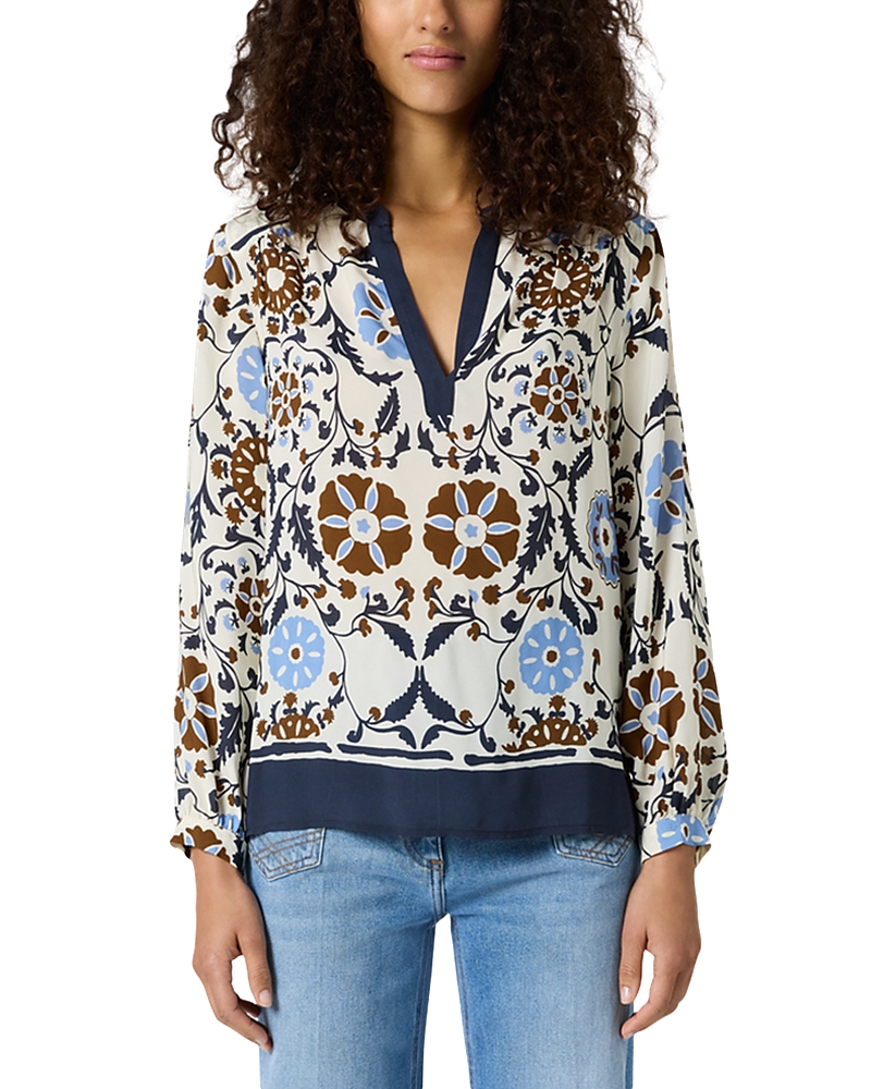 Gerard Darel Crystelle Split Neck Top