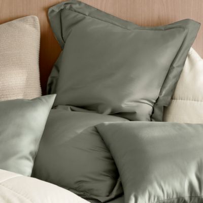 Percale Hemmed Duvet Set, Full/Queen