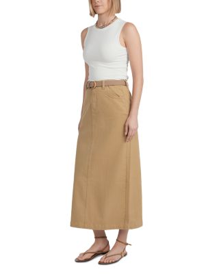 x HD Denim Maxi Skirt
