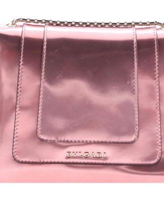  Small Serpenti Forever Square Shoulder Bag Metallic Leather