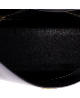Kelly 32 Handbag Black Box Calf with Gold Hardware