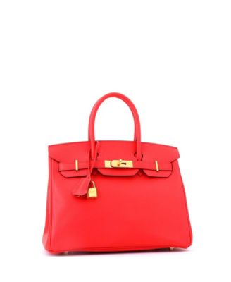 Birkin 30 Handbag Pink Epsom with Gold Hardware