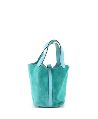 PM Picotin Lock Bag Doblis Suede and Swift