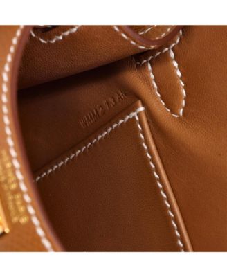 Kelly 20 Handbag Brown Epsom with Gold Hardware