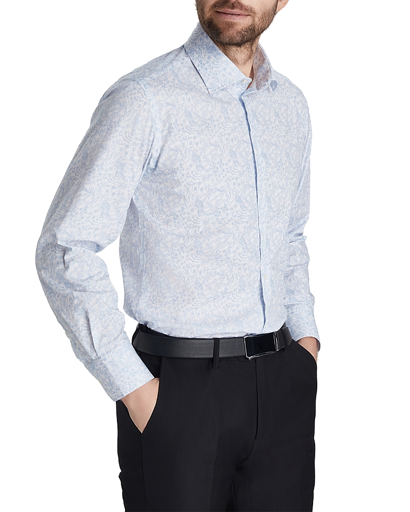 Thomas Pink Floral Print Dress Shirt