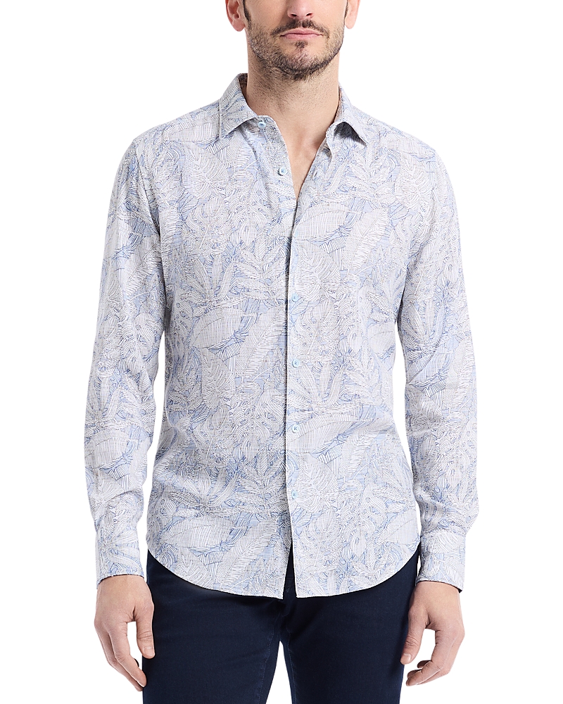 Robert Graham Winesap Leaf Pattern Shirt
