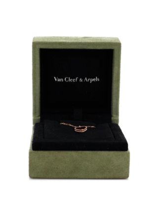  Sweet Alhambra Heart Pendant Necklace 18K Rose Gold and Carnelian, 15.5"