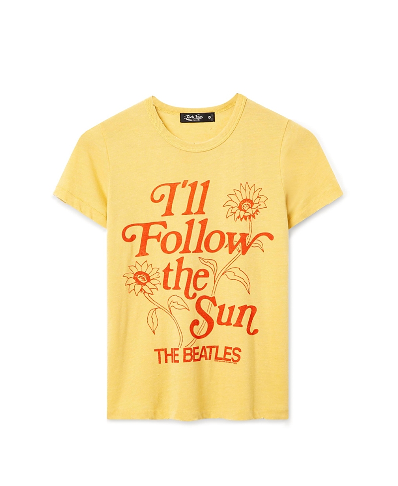 Junk Food Clothing Women's The Beatles I'll Follow the Sun Original Tee