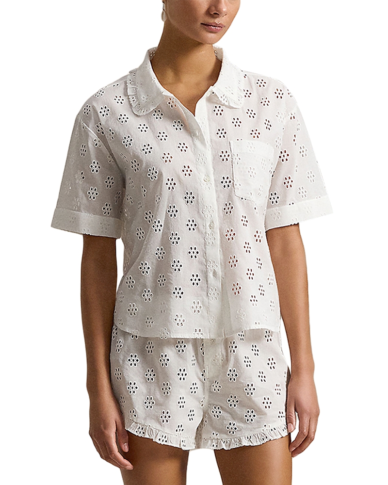 Polo Ralph Lauren Eyelet Embroidered Sleep Shirt