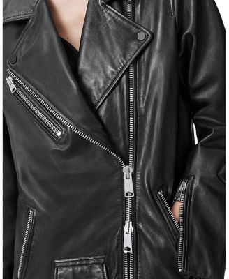Billie Leather Oversized Biker Jacket