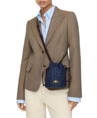 Horseshoe Denim Crossbody Pouch