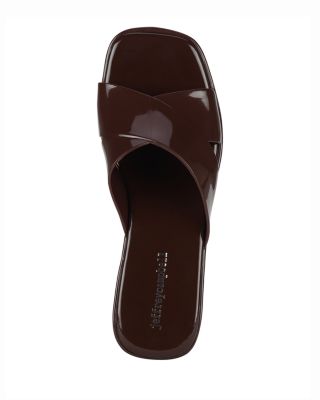 Women's Bubblegum Jelly Platform High Heel Slide Sandals