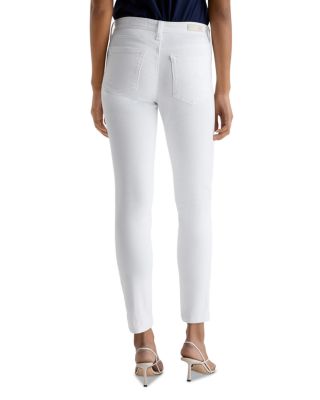Prima Mid Rise Ankle Cigarette Jeans in White
