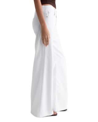 Saige High Rise Wide Leg Jeans in Gallery White
