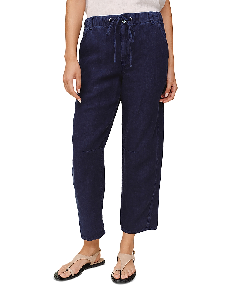 Bella Dahl Soft Linen Barrel Zip Front Pants