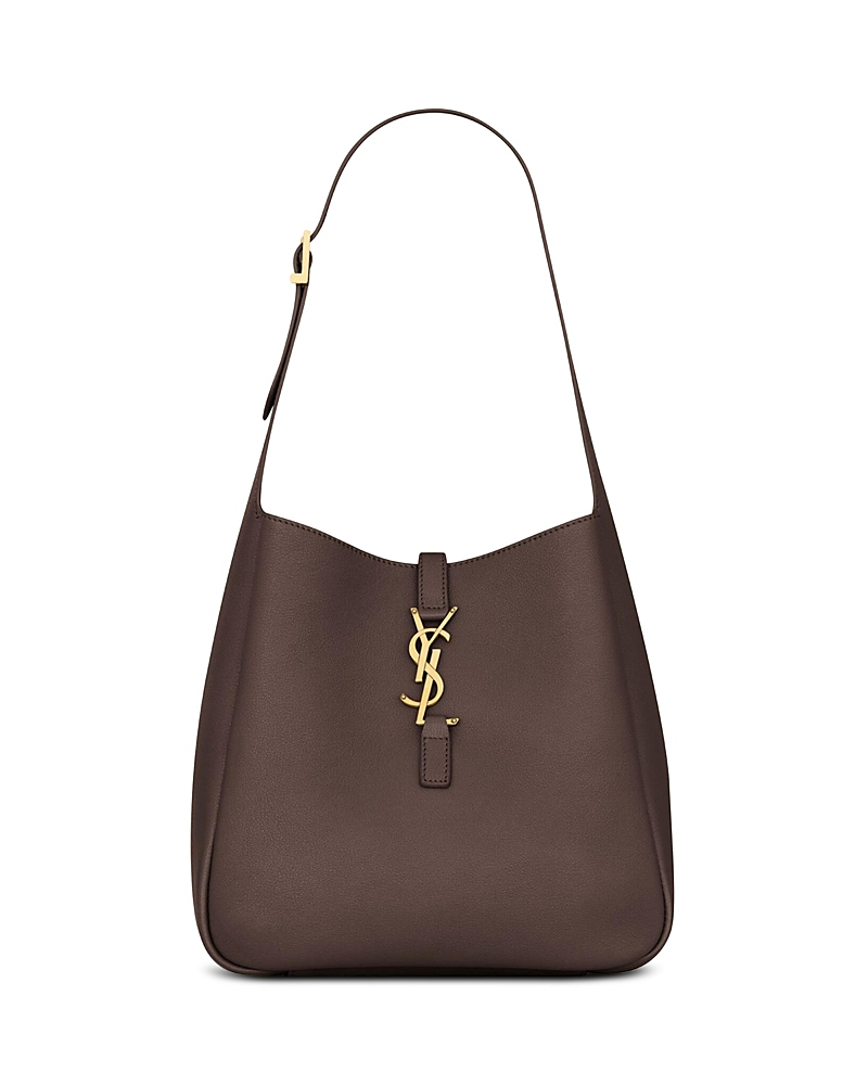 Saint Laurent Le 5 A 7 Supple Small Shoulder Hobo Bag in Grained Leather · OS