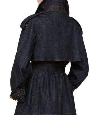 Short Denim Fitzrovia Trench Coat