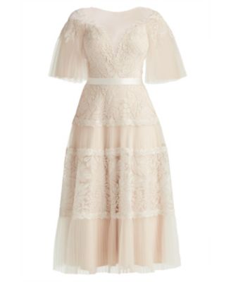  Tresca Embroidered Tulle Midi Dress