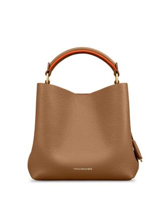 Leather Mini Leather Bucket Bag